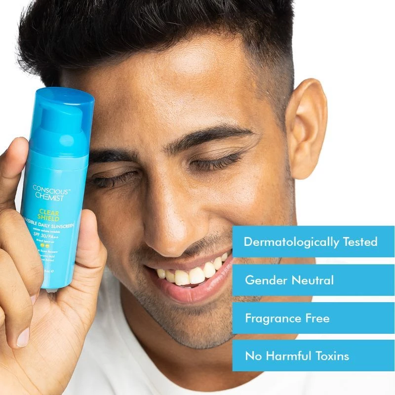 Conscious Chemist Clear Shield Transparent Matte Sunscreen SPF30 PA+++ Super Saver (Pack Of 2), 50 ml-6.webp